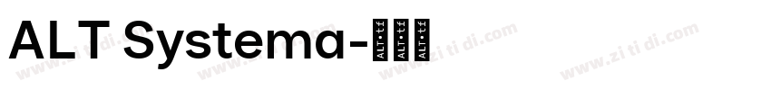 ALT Systema字体转换